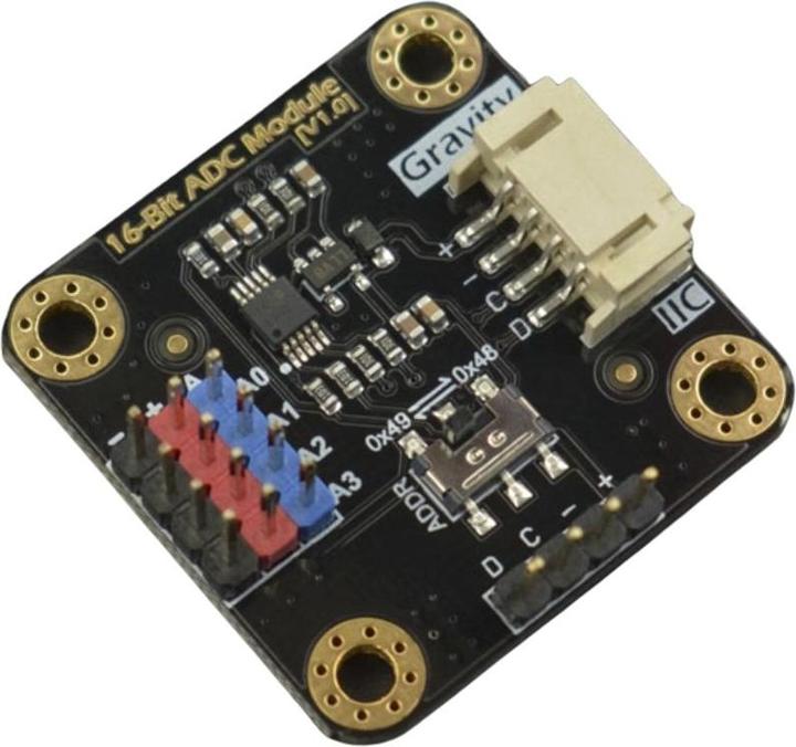Image du produit DFRobot Gravity 16Bit 4-canaux ADC Convertisseur analogique numérique I2C ADS1115