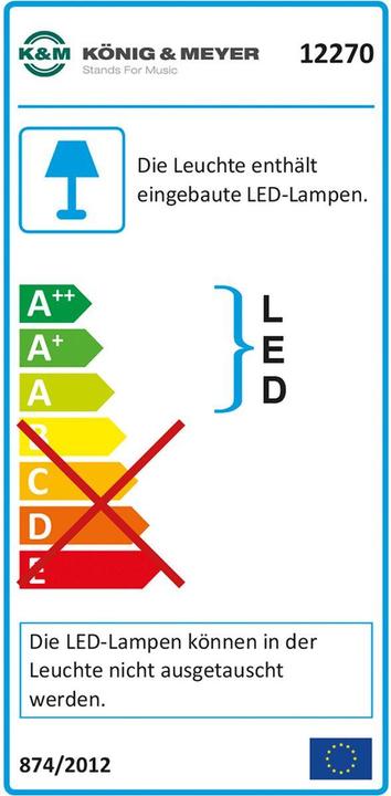 Label énergétique K&M Twin Head (Instrument Éclairage)