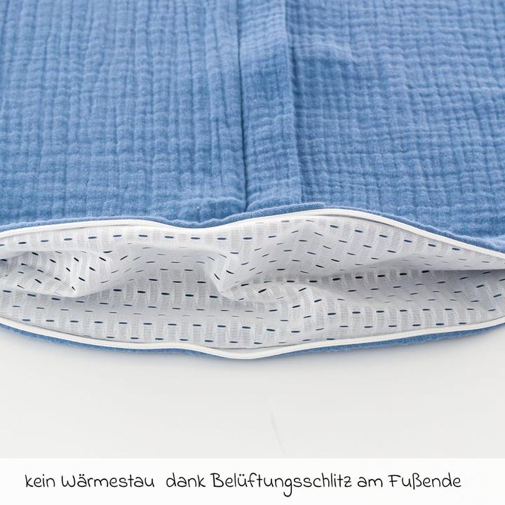 Actual product image Träumeland Liebmich Cotton Muslin Summer Sleeping Bag (60 cm)