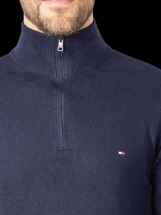 Produktbild Tommy Hilfiger Pima CTN Chashmere Pullover Zip Mock Desert S (3XL)