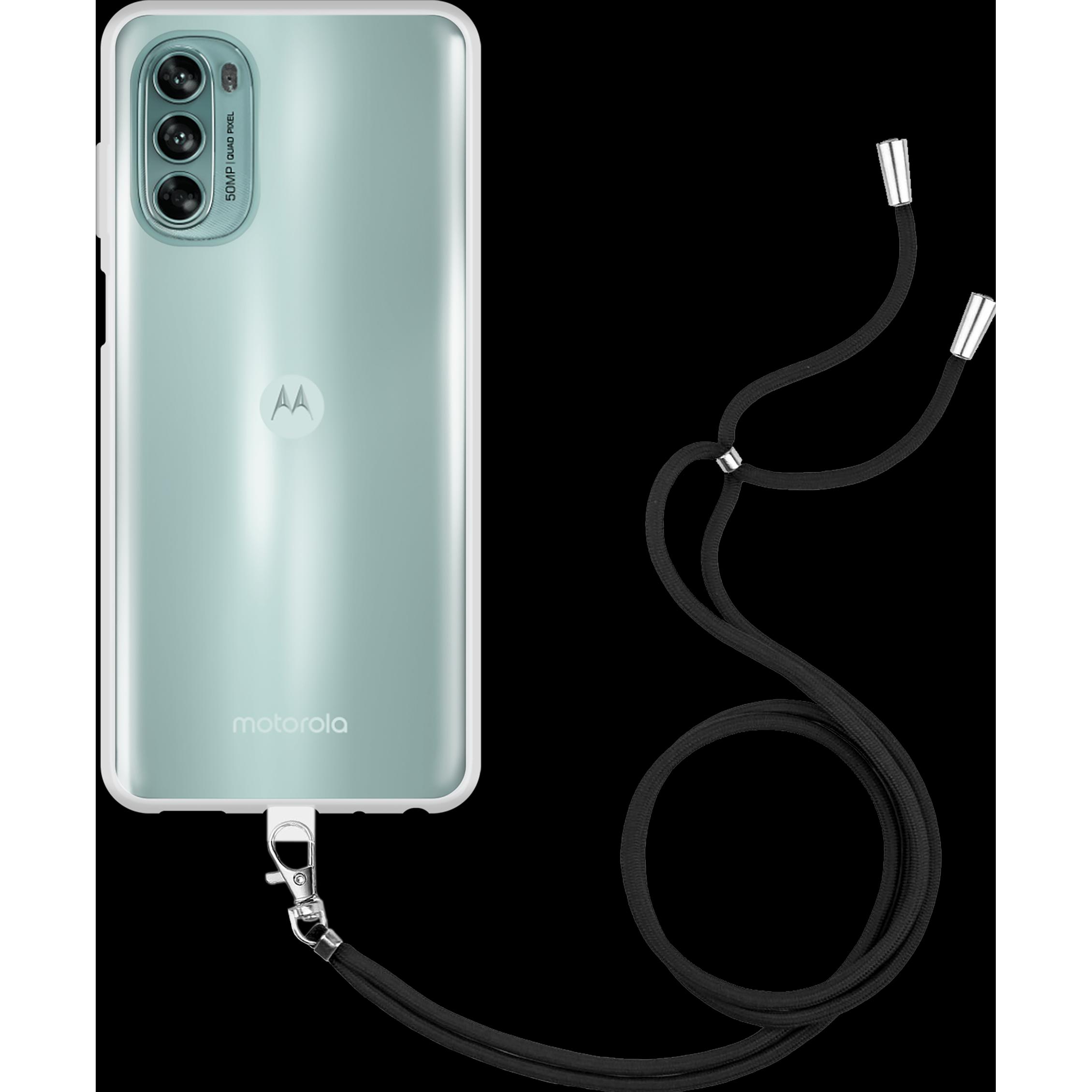 Thumbnail - Cazy Handykette Hülle Kompatibel mit Motorola Moto G62 5G - Silikon Handyhülle mit Band Necklace Hülle -, Handykette, Tr...