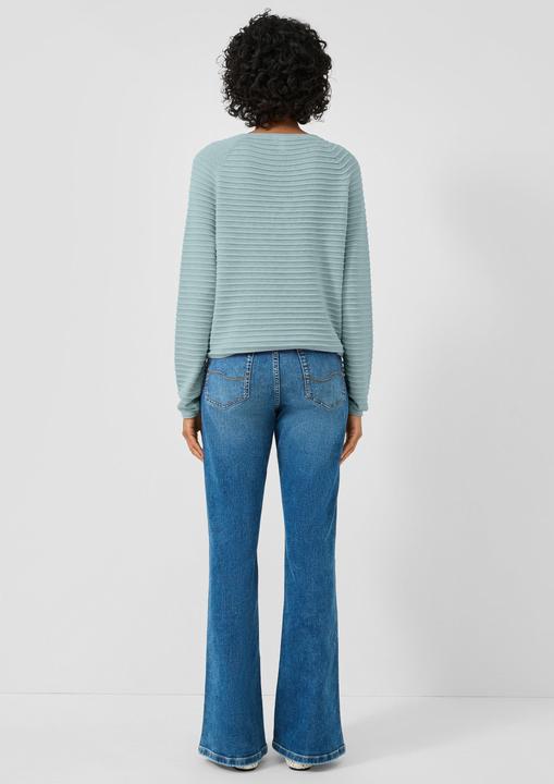 Produktbild s.Oliver Strickpullover Pullover mit Strukturmuster aus Viskosemix (XS)