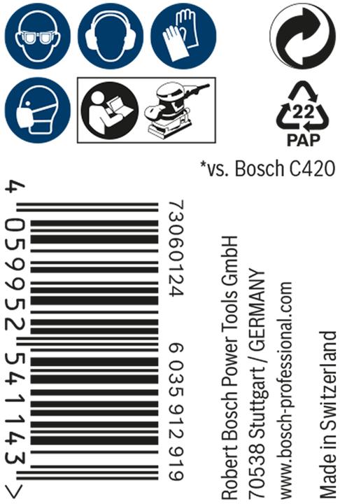 Image du produit Bosch Professional Zubehör EXPERT M480 Rouleau abrasif en filet, 93 mm, 5 m, G 80 (80)