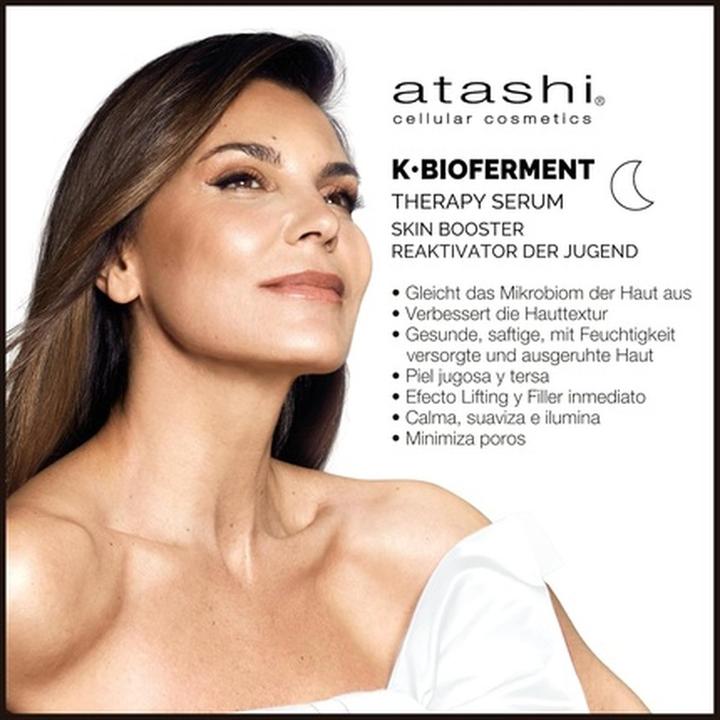 Produktbild Atashi Therapy Cream Skin Booster und Therapy Luxury Serum Skin Booster Tagescreme mit Biofermenten A (Gesichtspflege Set)