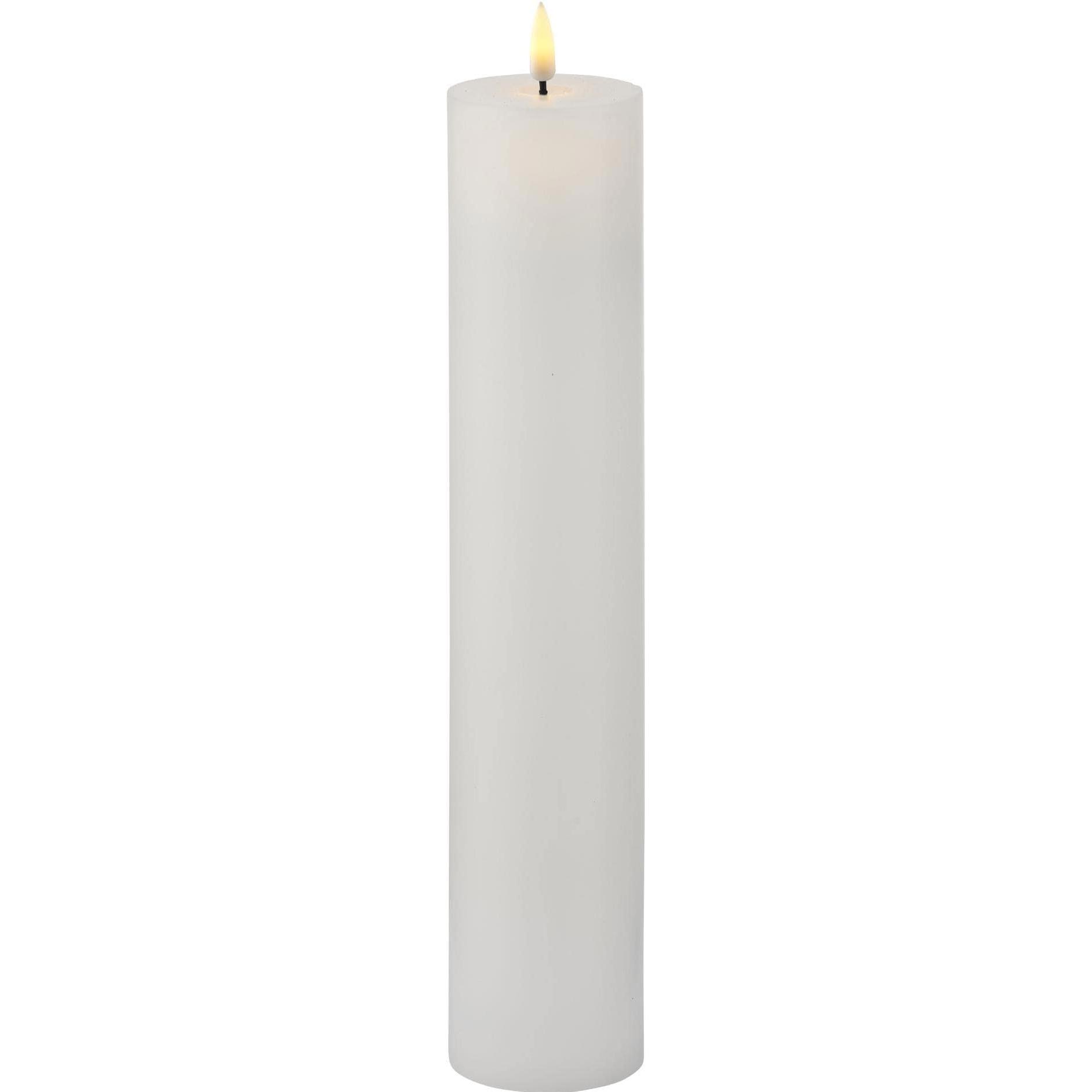 Sirius, LED Kerzen, LED-Kerze Sille Exclusive 5 cm x 25 cm, Weiss (1 x)