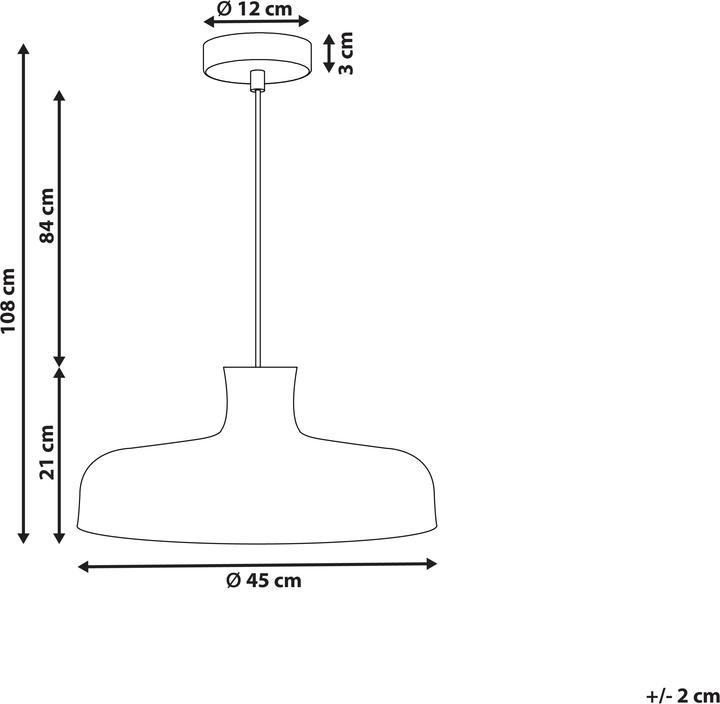 Produktbild Beliani Hängeleuchte Rattan natürlich TAMARIN (E27)