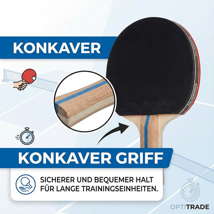 Actual product image Hudora Table Tennis Bat Match