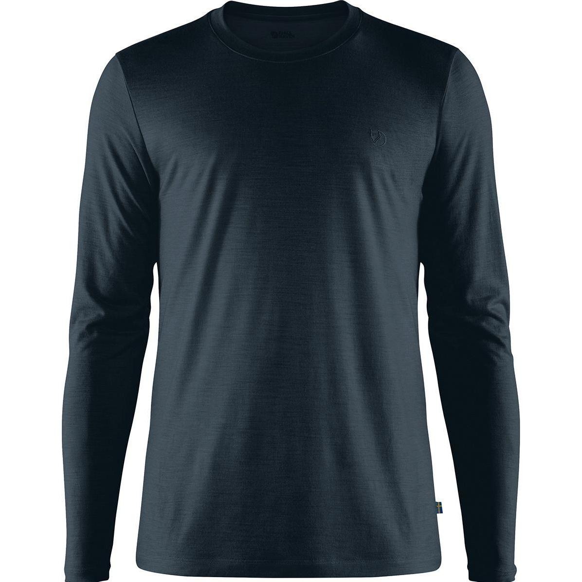 Fjällräven, Herren, Funktionsshirt, Abisko Wool Longsleeve (XXL), Blau, XXL