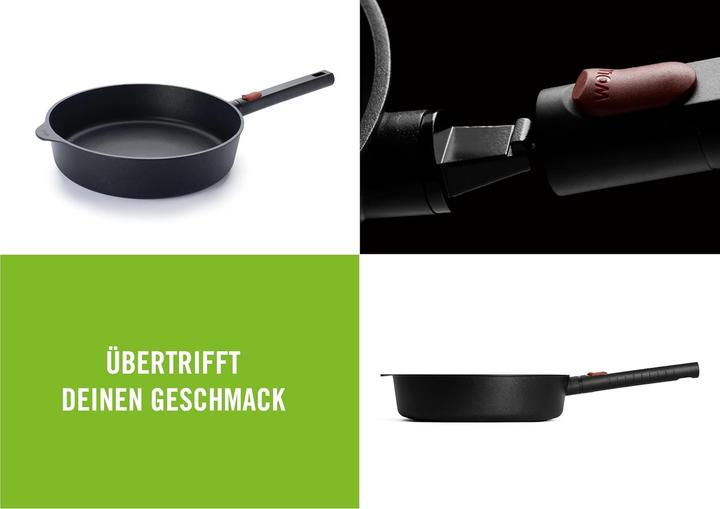 Actual product image Woll 1728LCI Logic induction, cast iron high-sided pan (Frying pan, Cast aluminium)