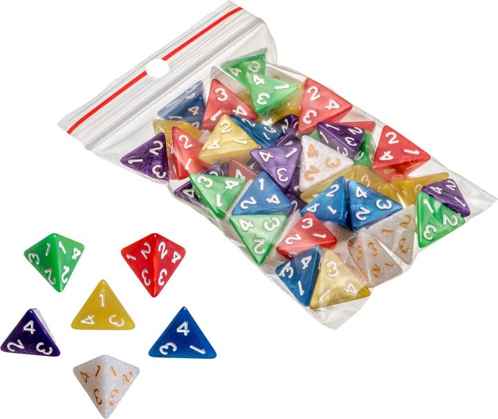 Philos Würfel, 4-seitig, pearl, 50er Beutel