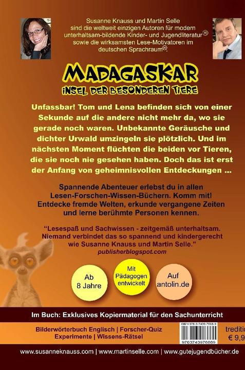 Produktbild MADAGASKAR - Insel der besonderen Tiere (Deutsch, Martin Selle, 2017)