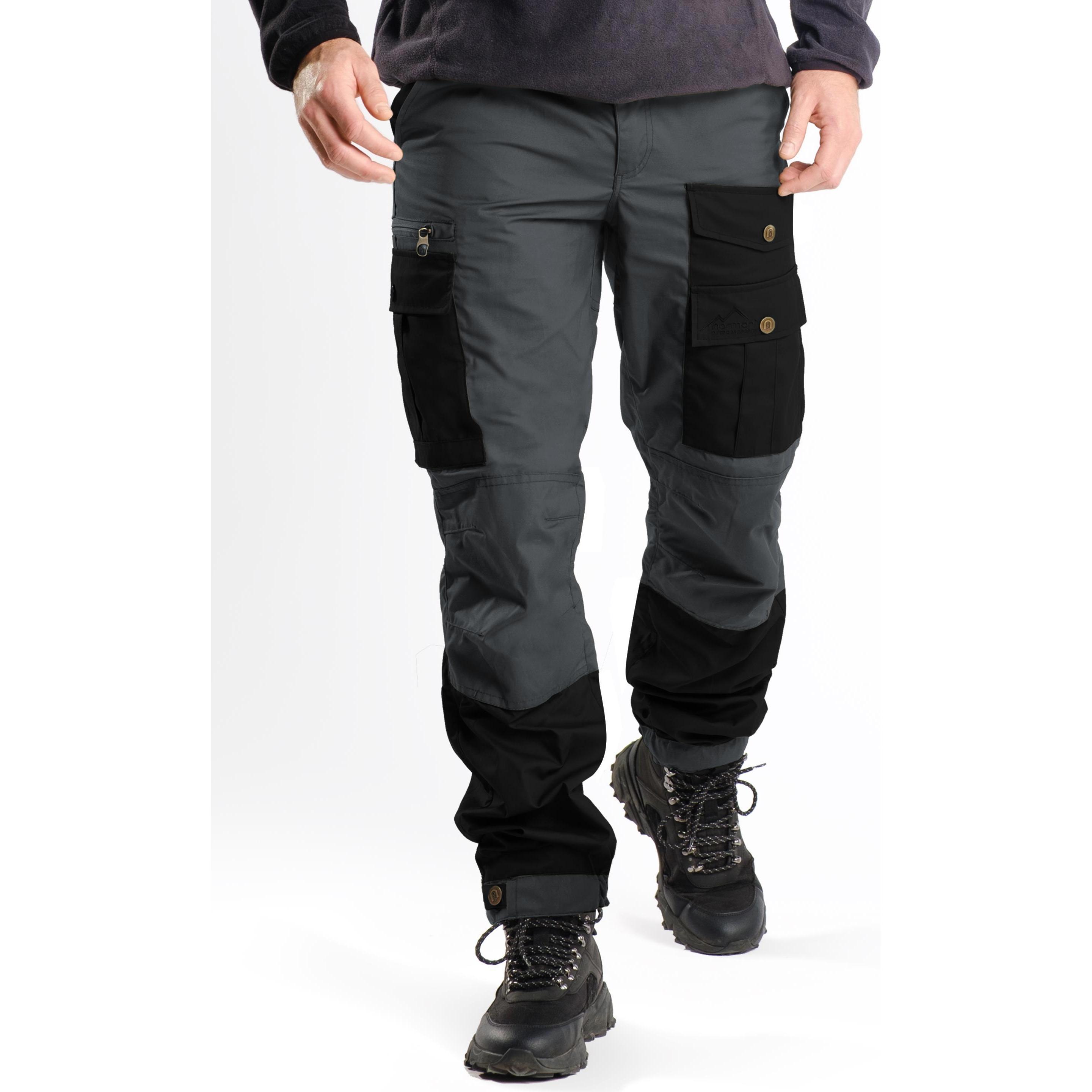 Normani, Herren, Outdoorhose, Herren Wanderhose - Outdoorhose (50), Schwarz, Grau, 50
