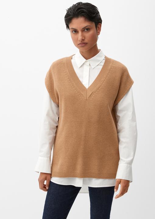 Actual product image s.Oliver Strickjacke Lockerer Strick-Pullunder (34)