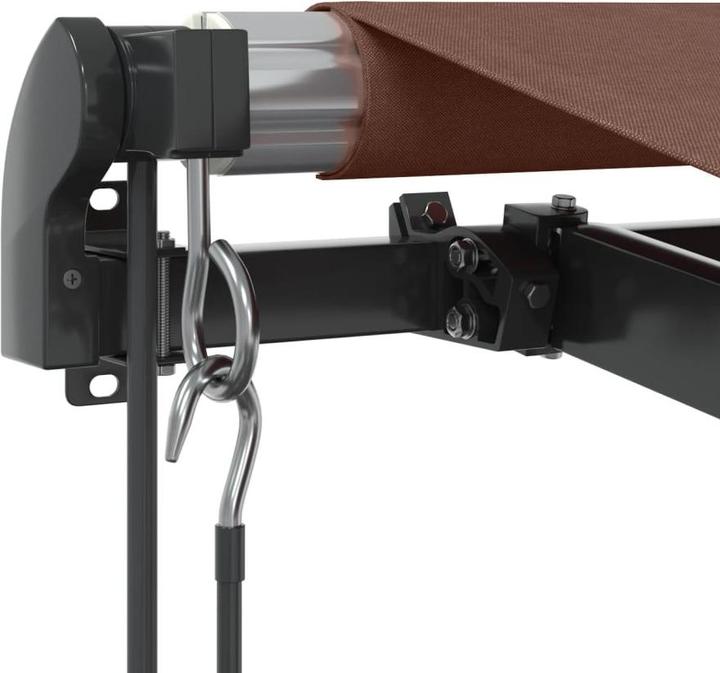 Actual product image vidaXL Markise Gelenkarmmarkise Sonnenmarkise Automatisch Braun 350x250cm (3.50 m)