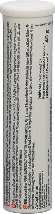 Nutritional values and ingredients Arkopharma Vitamin C + D3 (20 Piece, Effervescent tablet, 114 g)