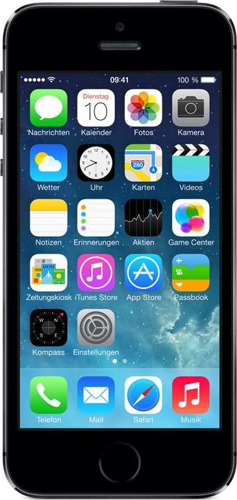 Apple iPhone 5S (64 GB, Space Grey, 4", Single SIM, 4G)