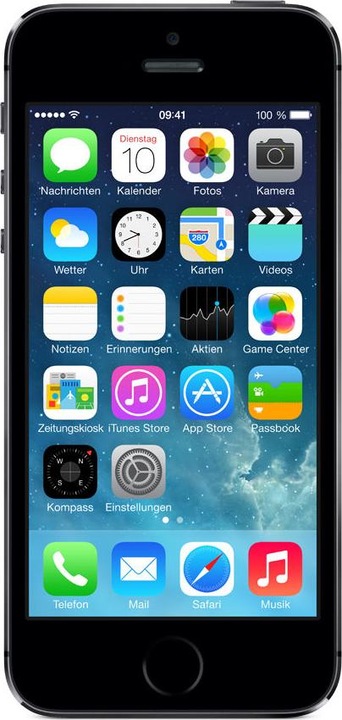 Apple iPhone 5S (64 GB, Space Grey, 4", Single SIM, 8 Mpx, 4G)
