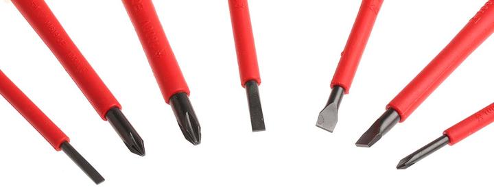 Produktbild Bahco Isolierter BahcoFit Schraubendreher-Satz für Schlitz- und Phillips-Schrauben mit 2-Komponenten-Grif (Phillipps-Kreuzschlitz (PH))