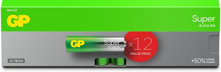 Actual product image GP Batteries BATTERIES SUPER ALKALINE AA 1.5V 12PCE (12 pcs., AA)