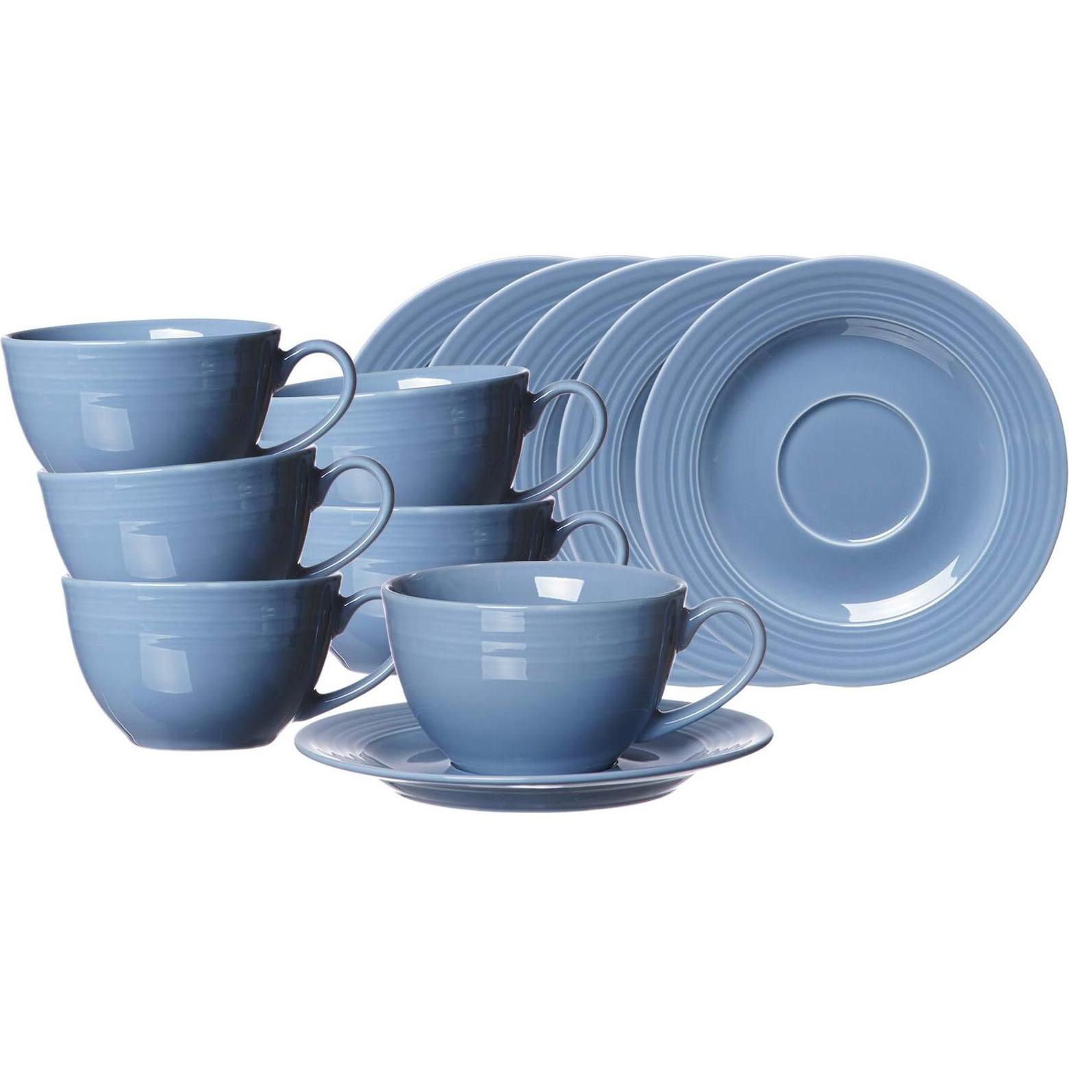 Ritzenhoff & Breker, Tasse, Levi Kaffeetassen mit Untertassen (220 ml, 6 x)