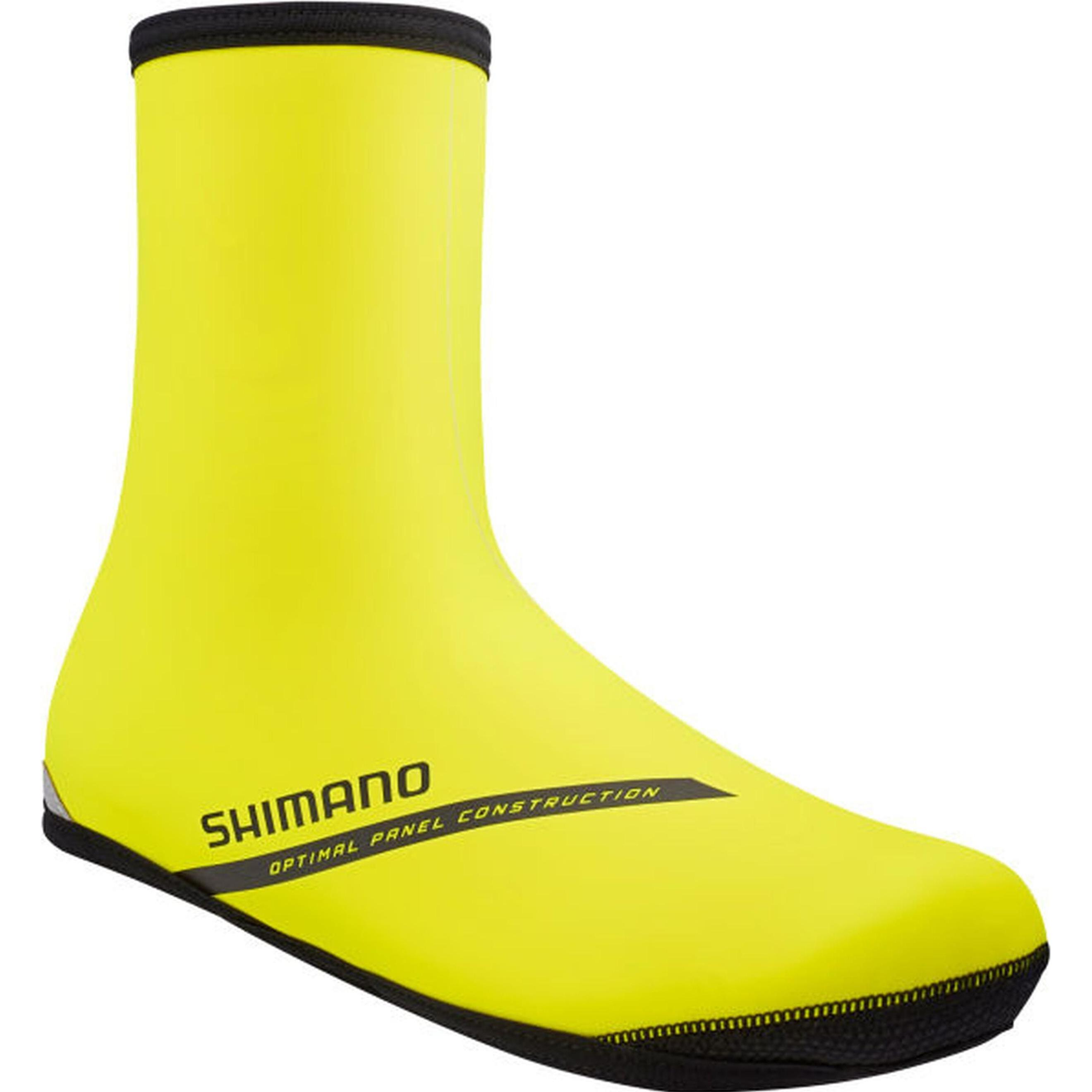 Shimano, Copriscarpe ciclismo, Copriscarpe Dual Cr Giallo Neon L (Numero Di Scarpe 42-43) (42, 43), Giallo