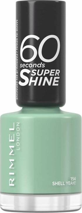 Rimmel London Rimmel - 60 Seconds Super Shine - Nail polish 8 ml 154 Shell yes!! (154, Farblack)