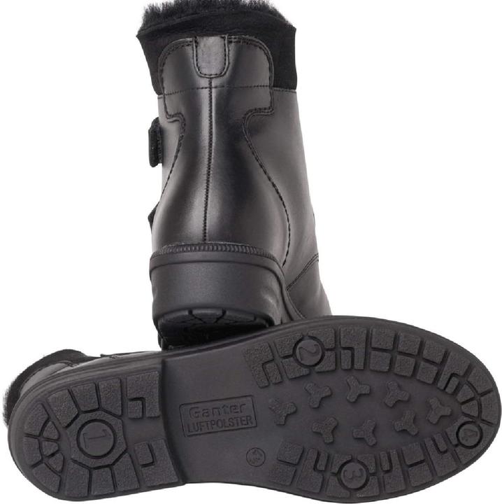 Actual product image Ganter Women's Ankle Boots with Hook-and-Loop Closure, Block Heel, and Removable Insole (35)