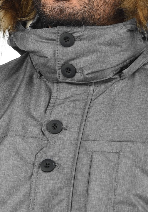 Image du produit Solid Octavus Manteau D'Hiver À Capuche Avec Peau De Mouton Parka D'Hiver Veste Longue Pour Homme (S)