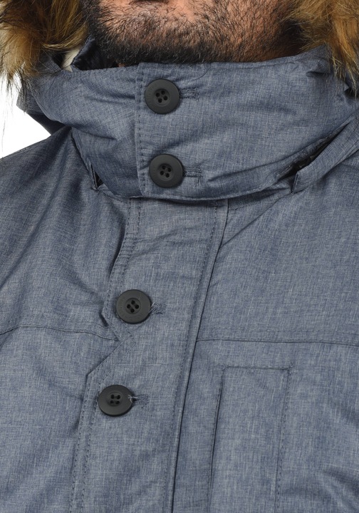 Image du produit Solid Octavus Manteau D'Hiver À Capuche Avec Peau De Mouton Parka D'Hiver Veste Longue Pour Homme (S)