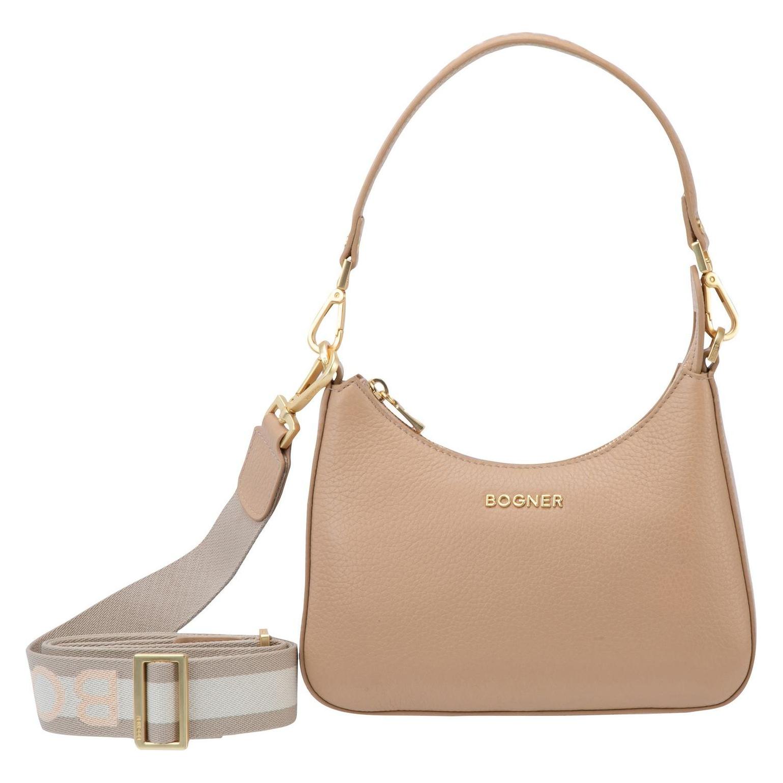 Bogner, Damen, Handtasche, Wallis Odette Shoulderbag, Beige