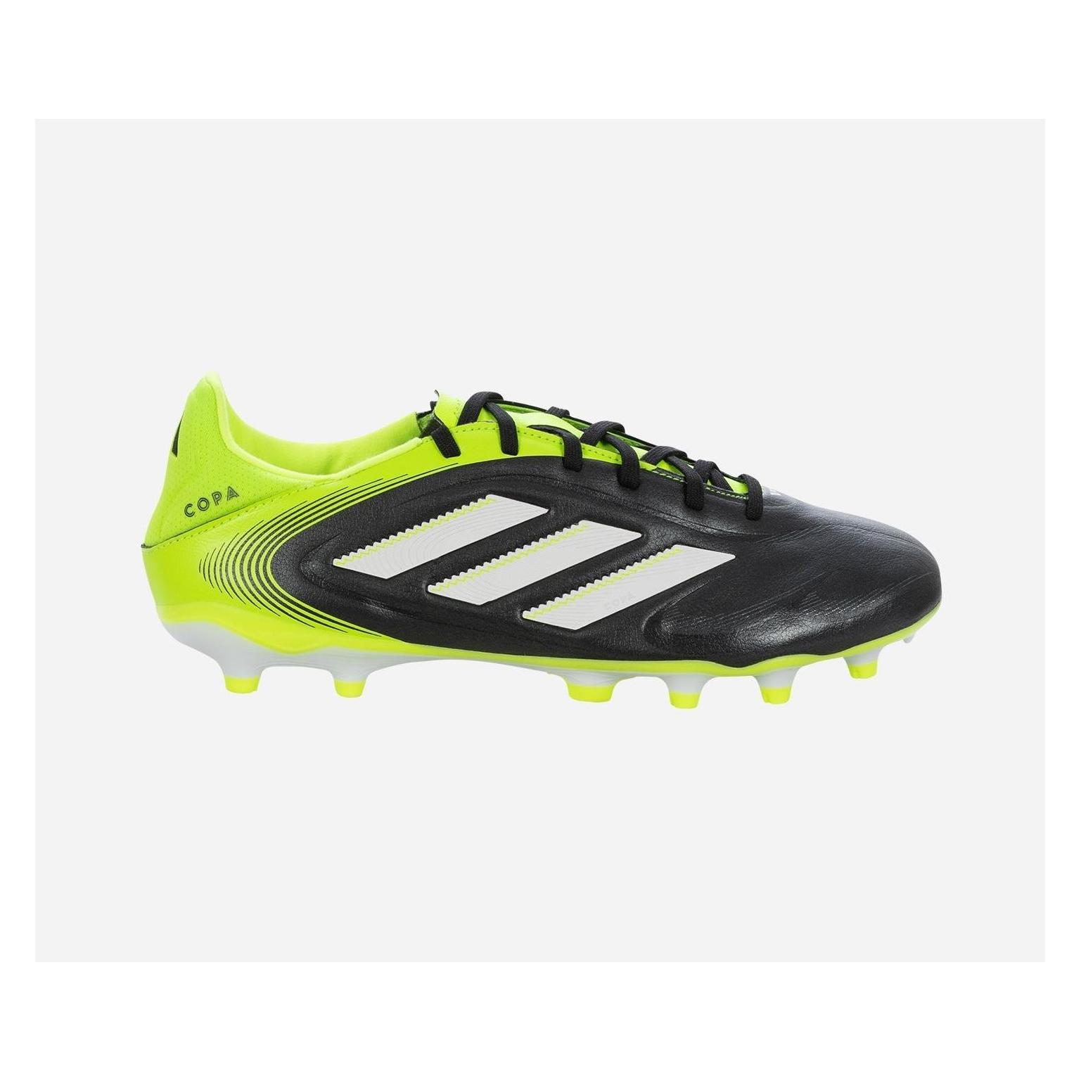 Adidas, Mannen, Voetbalschoenen, Copa Pure Iii League Fg/Mg Cblack/Ftwwht/Luclem Grösse, 12 (12), Zwart, Wit, Geel