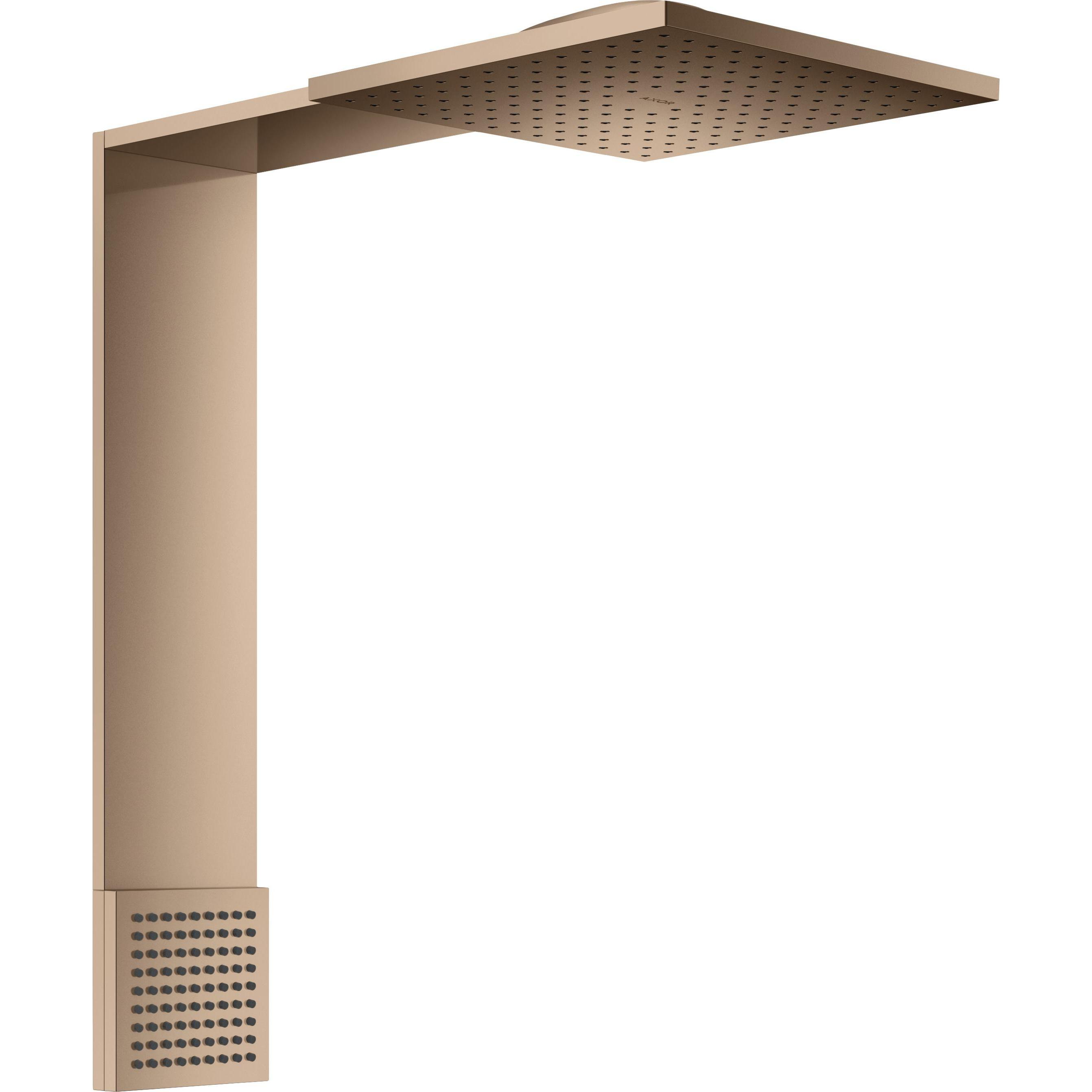 hansgrohe, Duschbrause, AXOR ShowerComposition Brausenmodul 250/250, 2jet, mit Schulterbrause, Ausladung 488mm, 12 (2 St...