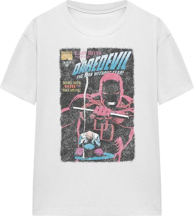 Actual product image Daredevil Unisex Adult Last Rites Comic Cover T-Shirt (L)