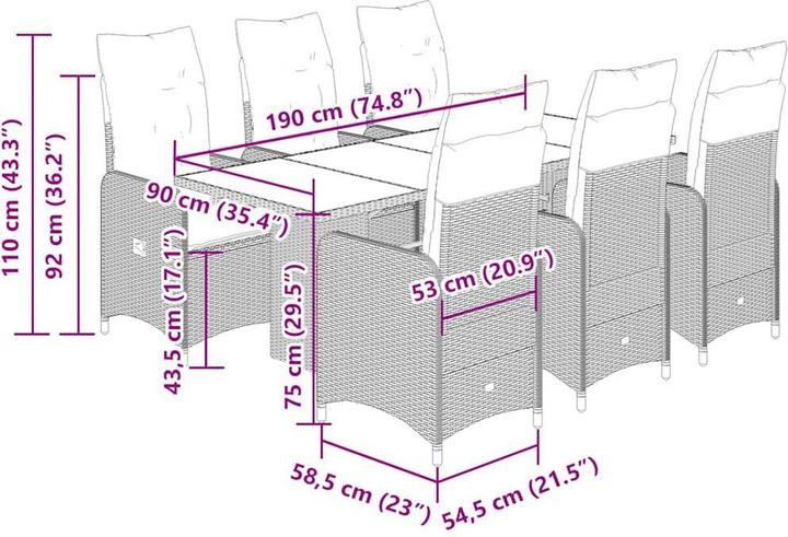 Produktbild vidaXL Bistro Set