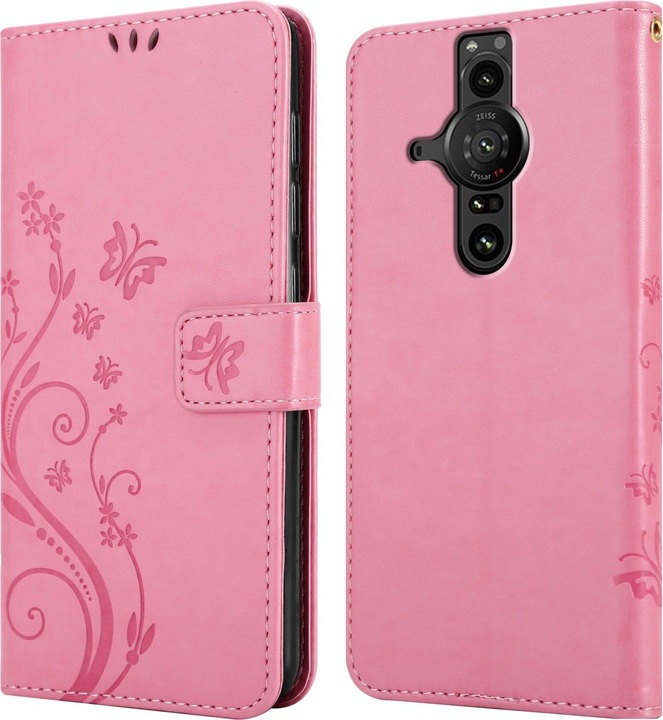 Actual product image Cadorabo Flower Book cover (Sony Xperia Pro-I)