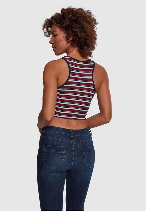 Image du produit Urban Classics Ladies Rib Stripe Cropped Top (L)