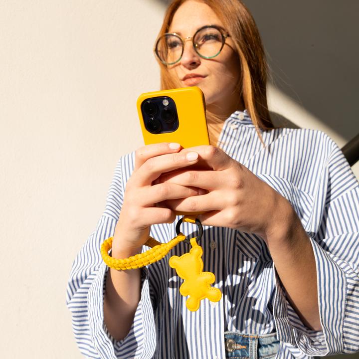 Image du produit SBS case&me Amelie Teddy Eco Leather charm yellow (Similicuir (PU), Chlorure de polyvinyle (PVC))