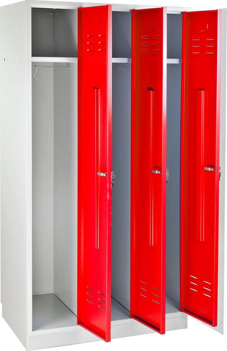 Light grey (RAL 7035), Fire red (RAL 3000)