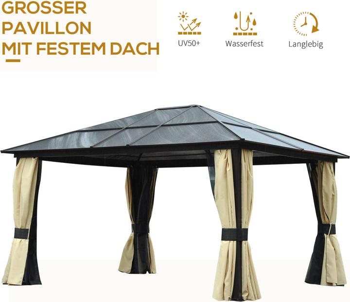 Actual product image Outsunny Pavilion garden luxury (420 cm, 360 cm)