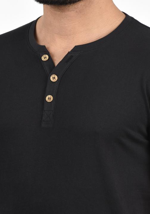 Immagine prodotto Solid Volker T-Shirt A Maniche Corte Maglietta Da Uomo Con Collo Grandad (S)