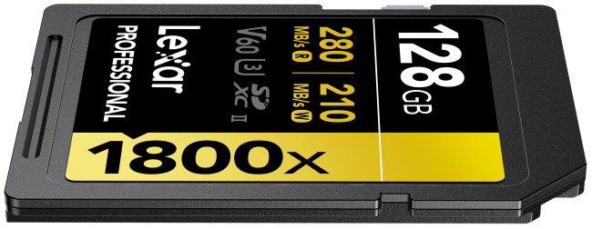 Produktbild Lexar Pro 1800x R270 SDXC (128 GB, SDXC, U3, UHS-II)