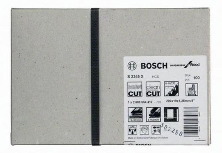 Produktbild Bosch Professional Zubehör Säbelsägeblatt S 2345 X, Progressor for Wood, 100er-Pack