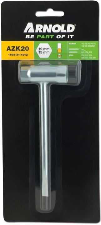 Produktbild Arnold Kerzenschlüssel (Vertikutierer, Rasenmäher, Kettensäge, Rasentrimmer, Gartenmaschinen Werkzeug)