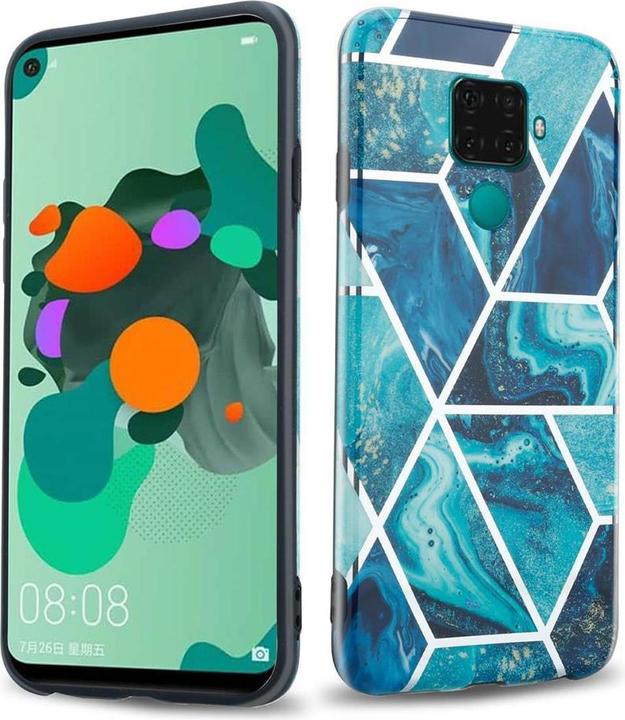 Image du produit Cadorabo Couverture IMD TPU Marbre coloré (Mate 30 Lite)