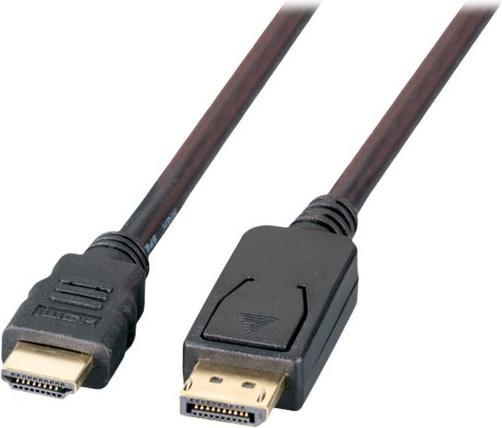Productafbeelding EFB Elektronik K5561SW.3V2 Video Kabel Adapter 3 m DisplayPort HDMI Zwart (3 m, DisplayPort, HDMI)