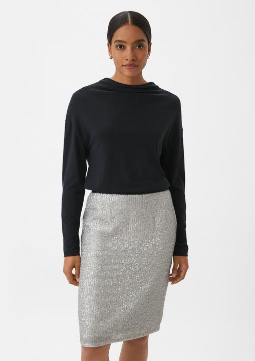 Produktbild Comma Longsleeve mit drapiertem Ausschnitt (40)
