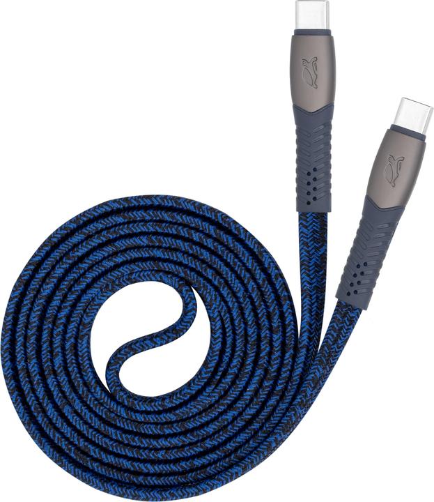 Rivacase CABLE USB-C TO USB-C /BLUE PS6105 BL12 (1.20 m, USB 2.0, 60 W)