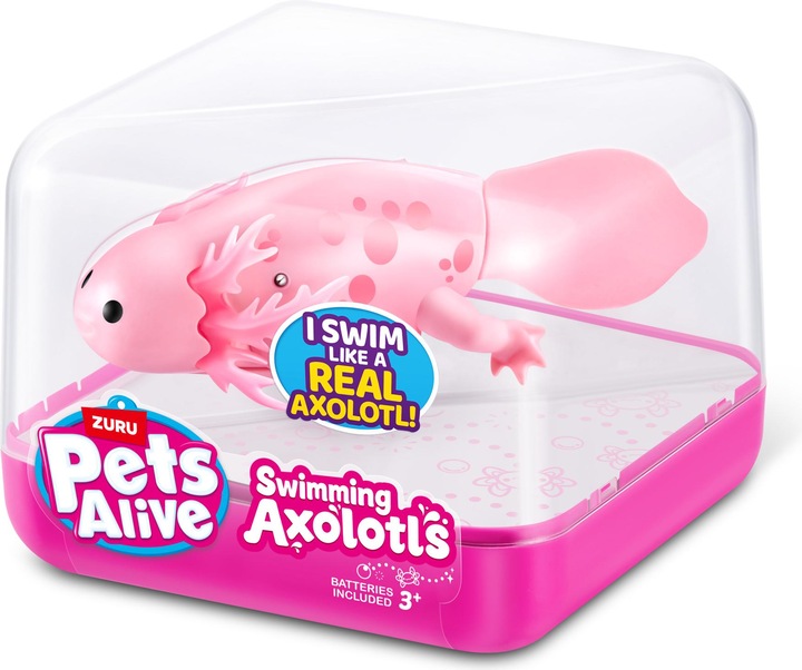 Produktbild Zuru PETS ALIVE-WATER ACTIVATED-SWIMMING AXOLOTL,S1,CUBE,UQ,12PC