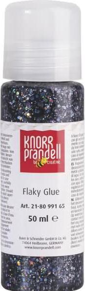 Knorr Prandell Glitzerfarbe Flaky Glue 50ml grau (Grau)