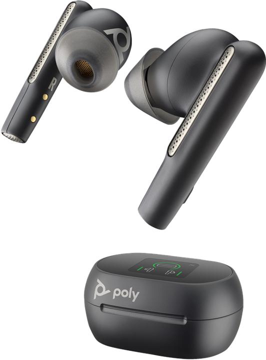 Actual product image Poly Voyager Free 60+ UC M Carbon Black (Wireless, USB-A, Microsoft teams)